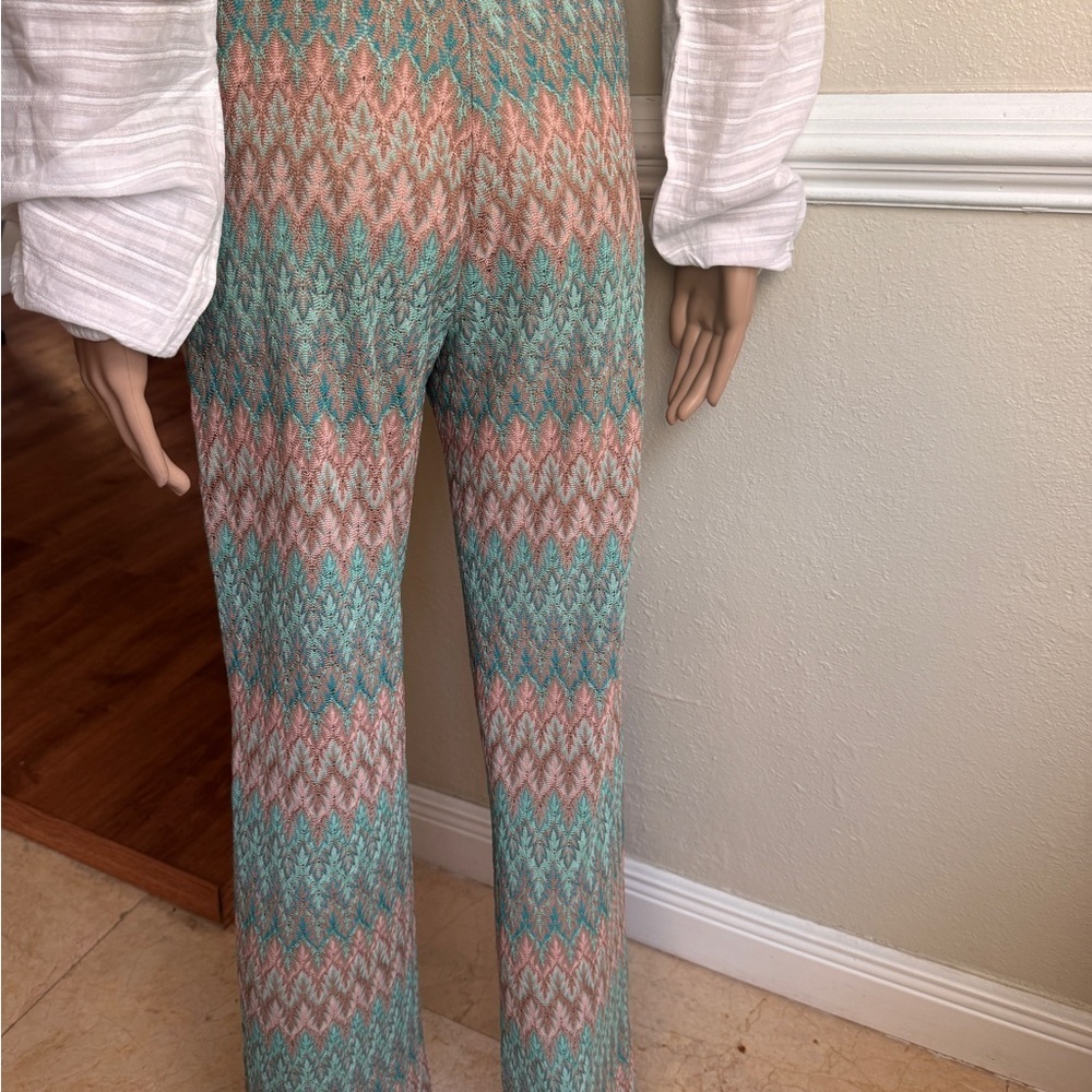 𝐌𝐨𝐨𝐧 & 𝐦𝐞𝐚𝐝𝐨𝐰 Colorful Knit Patterned Pants​ - Picture 5 of 6